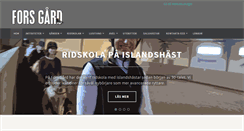 Desktop Screenshot of forsgard.se